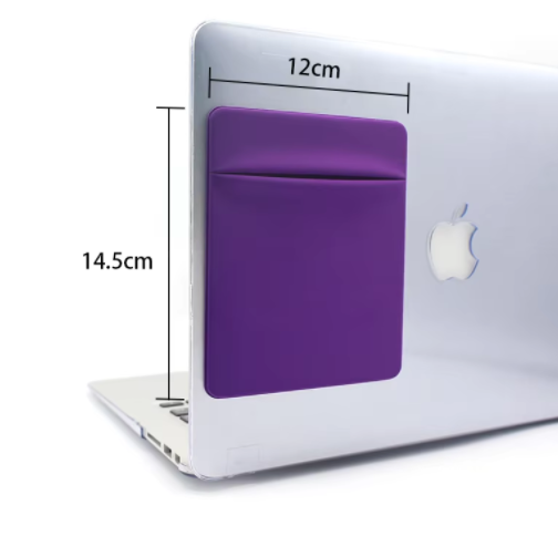 Lycra Mouse Hard Drive Storage Pouch with Pen Pouch Stick on Laptop Slim Mouse Sleeve Holder